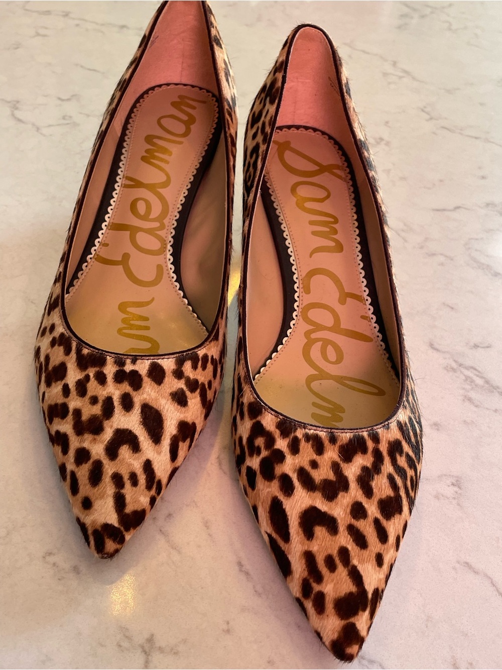 Sam Edelman Leopard Print Pointed Toe . Item # 11529. 2in heel